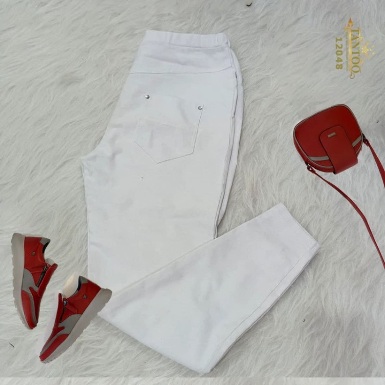 شلوار مجلسی سایز بزرگ، جنس کتان کشی T 12048