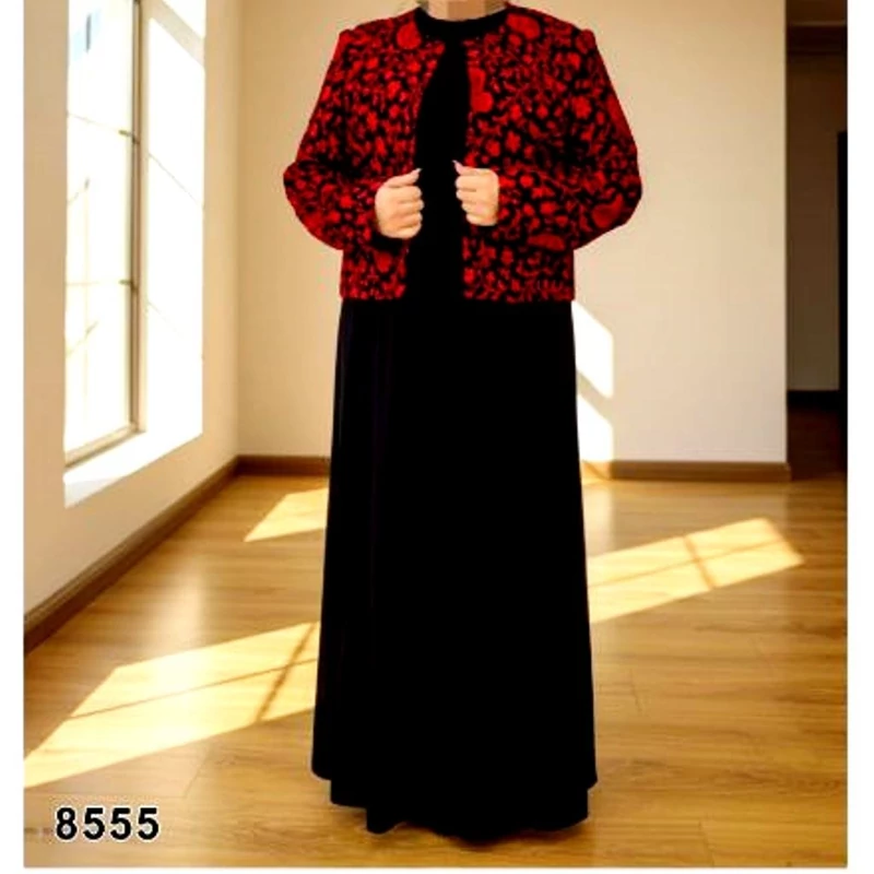 ست مجلسی کت و سارافون S - سایز بزرگ مناسب برای 48 تا 62 - ( تافته و جودون )