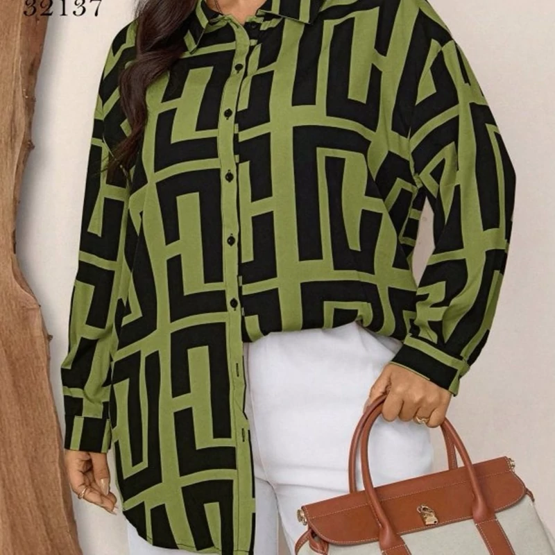 شومیز سایز بزرگ، جنس کرپ سوپر سافت  32137 B