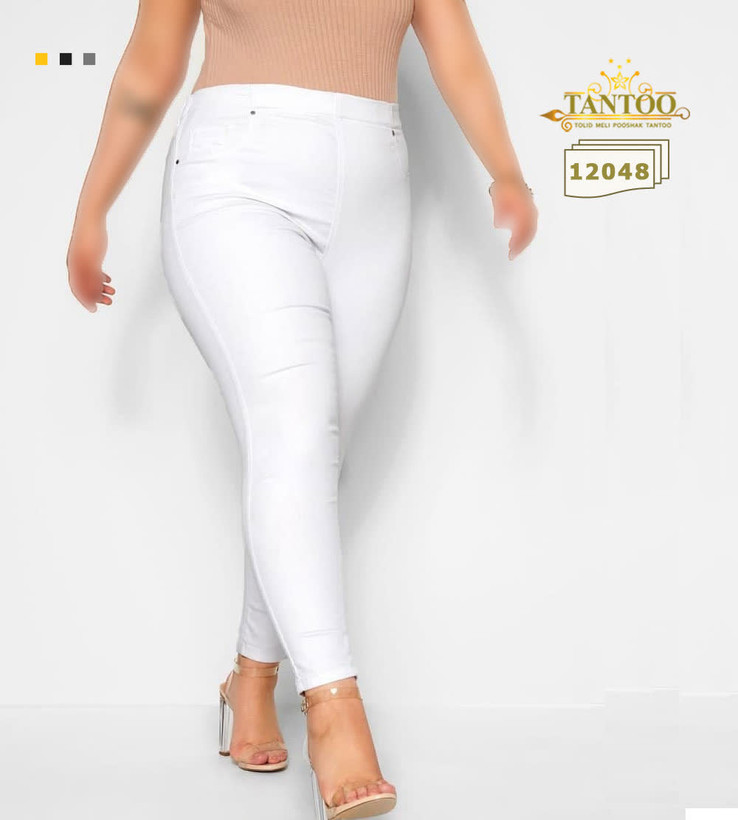 شلوار مجلسی سایز بزرگ، جنس کتان کشی T 12048