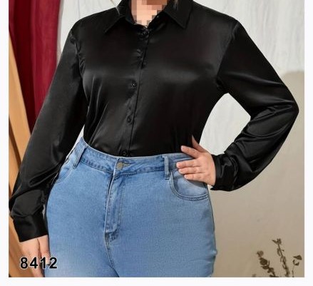 شومیز مجلسی سایز بزرگ، جنس ساتن S
