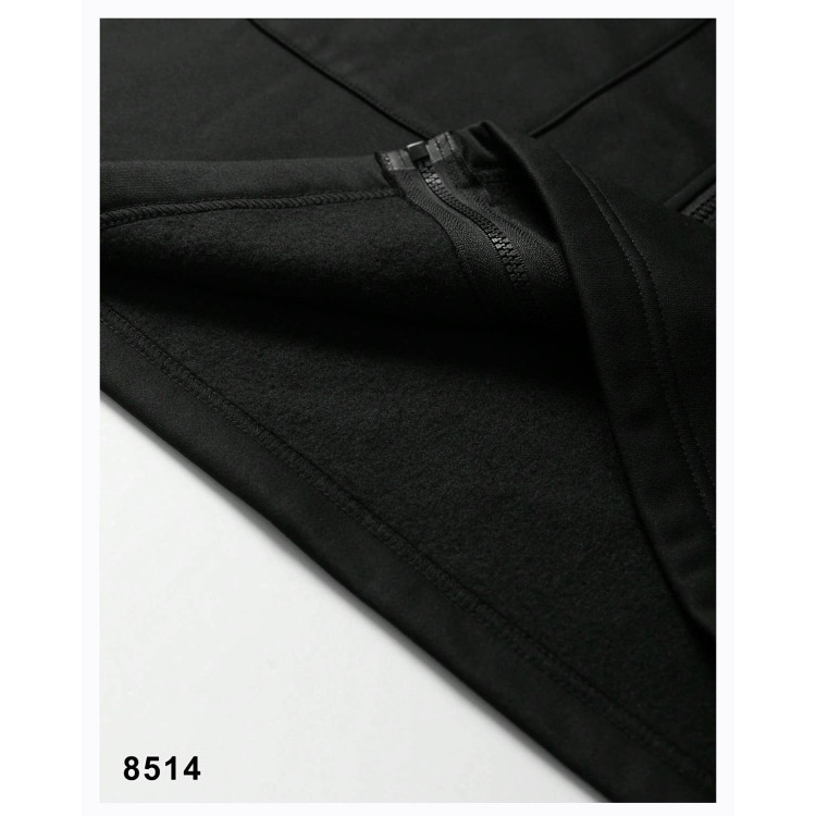 سویشرت سایز بزرگ مشکی، جنس دورس تو کرکی 8514 S